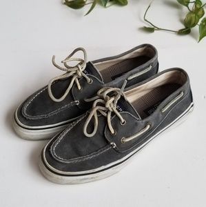 Sperry | Gray Canvas Boat Shoe